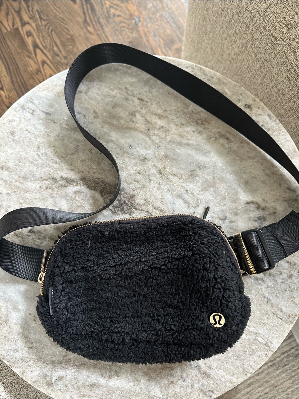 Lululemon Black Sherpa Belt Bag